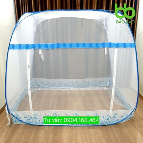 Mùng Đỉnh Vuông 2m2 x 2m x 1m7 CHÂN VIỀN - 2 Cửa