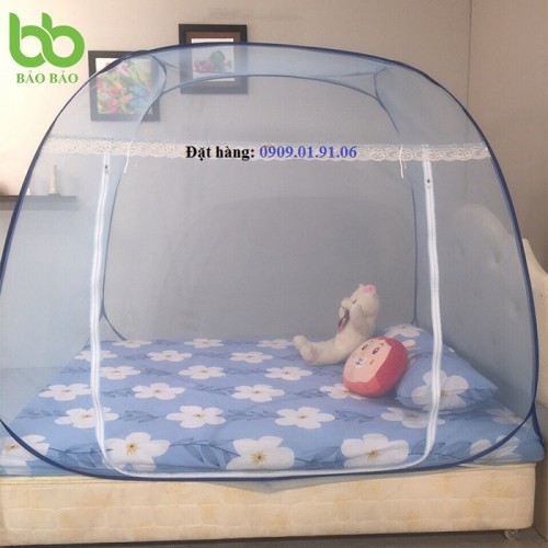 Mùng chụp tự bung Đỉnh Vuông 2m2 x 2m