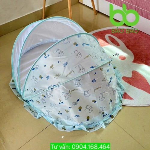 Mùng Chụp Bán Nguyệt Xếp Gọn Trẻ Em