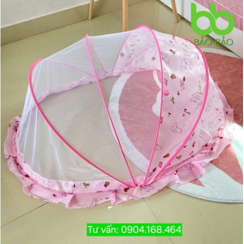 Mùng Chụp Bán Nguyệt Xếp Gọn Trẻ Em