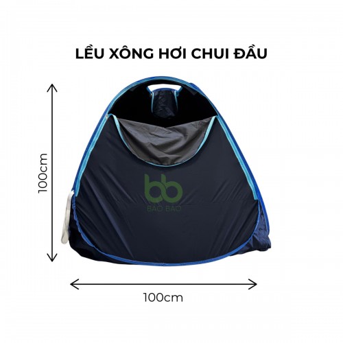 CHUI ĐẦU - Lều Xông Hơi Cá Nhân - Xanh than